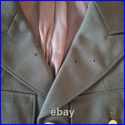 WWII US Army ASF Officer Uniform Group Named ELFERT Dec 1943 Coat & Shirt