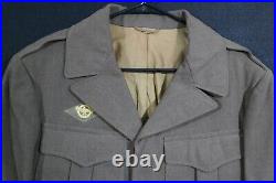 WWII US Army Advance Sector T/4 Jacket Field Wool OD Ike 1944 Sz 38L'F. REUM