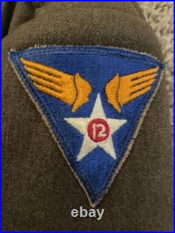 WWII US Army Air Corp Named Pilot Uniform Group 12 WithPatches