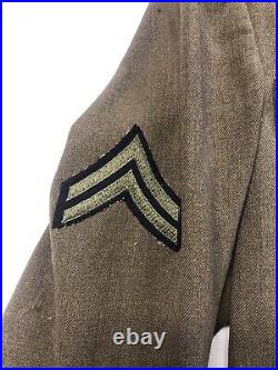 WWII US Army Air Corps 5 Pieces Hat, Tie, Shirt & 2 Jacket Including Long Winter