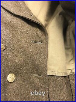 WWII US Army Air Corps 5 Pieces Hat, Tie, Shirt & 2 Jacket Including Long Winter