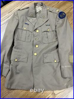 WWII US Army Air Corps 8th Air Force Officers Tan Uniform with British Made Patch