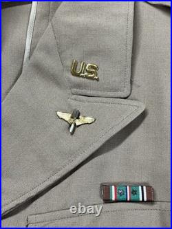 WWII US Army Air Corps 8th Air Force Officers Tan Uniform with British Made Patch