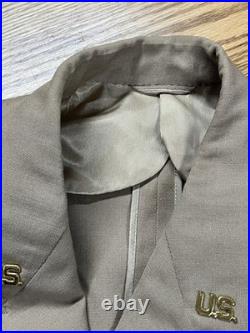 WWII US Army Air Corps 8th Air Force Officers Tan Uniform with British Made Patch