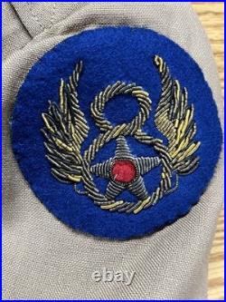 WWII US Army Air Corps 8th Air Force Officers Tan Uniform with British Made Patch