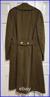 WWII US Army Air Corps Enlisted Wool Overcoat/Greatcoat Brass Buttons & Patch