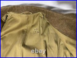 WWII US Army Air Corps Enlisted Wool Overcoat/Greatcoat Brass Buttons & Patch