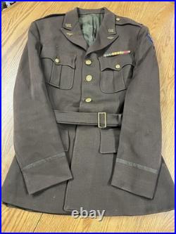 WWII US Army Air Corps Officer Uniform Jacket Named