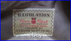 WWII US Army Air Corps Officer's Pink Shirt 100% Virgin Wool 14 Neck