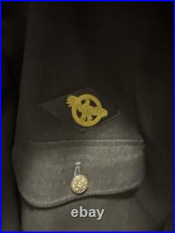 WWII US Army Air Corps Uniform Shirt & Cap NAMED USAAC Size 39 R
