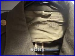 WWII US Army Air Corps Uniform Shirt & Cap NAMED USAAC Size 39 R