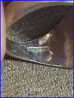 WWII US Army Air Corps sterling silver ring wings propeller Eagle