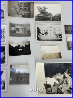 WWII US Army Air DOCUMENT Group Photo Tour of Italy Soldier R&R Egypt Pyramid