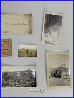 WWII US Army Air DOCUMENT Group Photo Tour of Italy Soldier R&R Egypt Pyramid