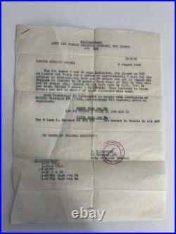 WWII US Army Air DOCUMENT Group Photo Tour of Italy Soldier R&R Egypt Pyramid