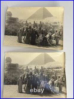 WWII US Army Air DOCUMENT Group Photo Tour of Italy Soldier R&R Egypt Pyramid