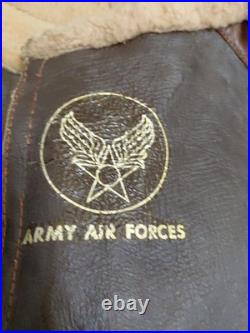 WWII US Army Air Force B1 Shearling Lined Leather Pilot Bomber Mechanic Trousers WWII US Army Air Force B1 Shearling Lined Leather Pilot Bomber Mechanic Trousers