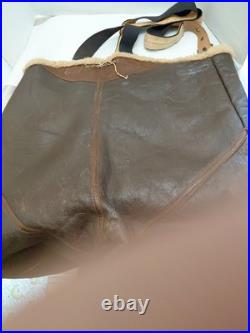 WWII US Army Air Force B1 Shearling Lined Leather Pilot Bomber Mechanic Trousers WWII US Army Air Force B1 Shearling Lined Leather Pilot Bomber Mechanic Trousers