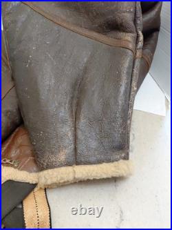 WWII US Army Air Force B1 Shearling Lined Leather Pilot Bomber Mechanic Trousers WWII US Army Air Force B1 Shearling Lined Leather Pilot Bomber Mechanic Trousers