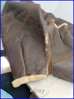 WWII US Army Air Force B1 Shearling Lined Leather Pilot Bomber Mechanic Trousers