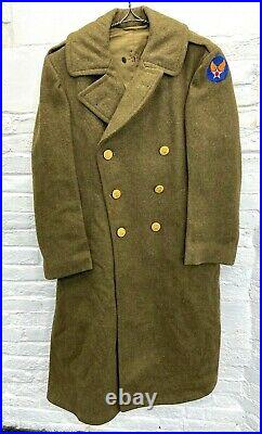 WWII US Army Air Force Heavy Wool Trench Coat