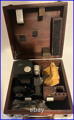 WWII US Army Air Forces Aircraft Sextant A10-A with Case Untested