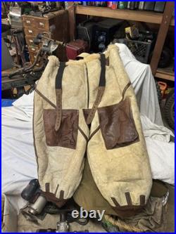 WWII US Army Air Forces Arctic Type A-6 Flight Pants Sheepskin Flying Trousers