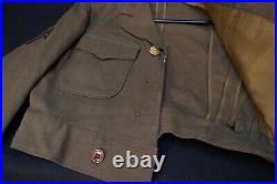 WWII US Army Air Forces Corporal Tailor Cut-Down Class A Ike Jacket'FI RHODES