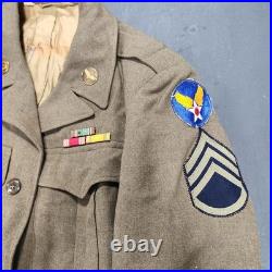 WWII US Army Air Forces Ike Jacket Named Grouping Staff Sgt Photos Ruptured Duck WWII US Army Air Forces Ike Jacket Named Grouping Staff Sgt Photos Ruptured Duck