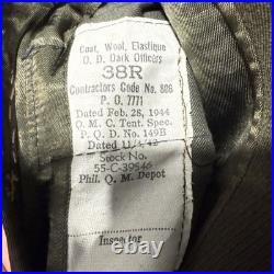 WWII US Army Air Forces Officer Uniform Lot Named Morton Meyers Jr AAF 1944 38R