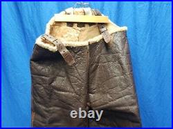 WWII US Army Air Forces Type B-1 Leather Bomber Trousers Pilot Flight Pants WW2