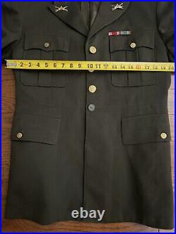 WWII US Army Armored Officers Dress Uniform Jacket Tunic Named & Dated 1942 WW2