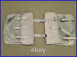 WWII US Army Bicycle Canvas Pannier Saddlebag Set #1