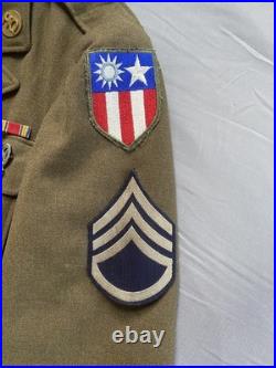 WWII US Army CBI Named Uniform Jacket +Research Done