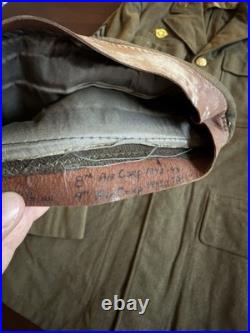WWII US Army CBI Sergeant Uniform Jacket & Garrison Cap Bullion Patch