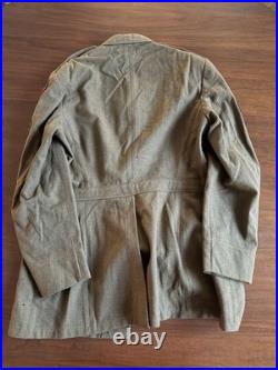 WWII US Army CBI Sergeant Uniform Jacket & Garrison Cap Bullion Patch