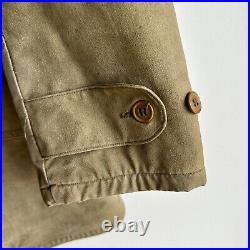 WWII US Army Canvas Jeep Coat Mackinaw Jacket Double Lined