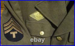 WWII US Army China Burma India Tunic Jacket w Bullion CBI & MUC Patches