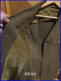 WWII US Army China Burma India Tunic Jacket w Bullion CBI & MUC Patches