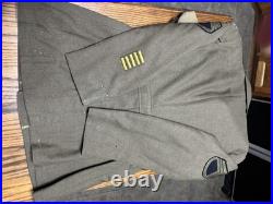 WWII US Army Class A Dress Jacket 38R 5Th ARMY AIR FORCE staff Sergeant Named