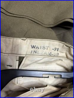 WWII US Army Class A Dress Jacket 38R 5Th ARMY AIR FORCE staff Sergeant Named