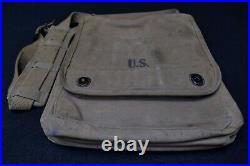 WWII US Army Combat Map Case Maker Bott 1941 Strap NAMED Original Officer