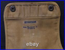 WWII US Army Combat Map Case Maker Bott 1941 Strap NAMED Original Officer