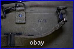 WWII US Army Combat Map Case Maker Bott 1941 Strap NAMED Original Officer