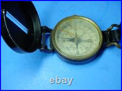 WWII US Army Corps of Engineer Superior Magneto Compass & 1942 Canvas Pouch