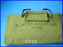 WWII US Army Corps of Engineer Superior Magneto Compass & 1942 Canvas Pouch