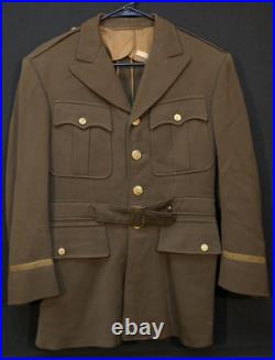 WWII US Army Dental Corps Officers Uniform Coat Named Lt RJ DANIELLO 1942 Dated