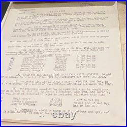 WWII US Army Document Group 1943-1945 611th Ordnance BAM Bn ETO Special Orders