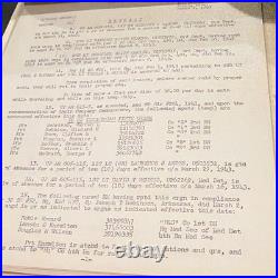 WWII US Army Document Group 1943-1945 611th Ordnance BAM Bn ETO Special Orders