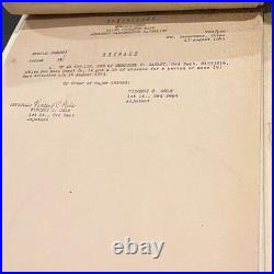 WWII US Army Document Group 1943-1945 611th Ordnance BAM Bn ETO Special Orders